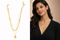 Layered Gold Pendant Chain (Daily Wear)