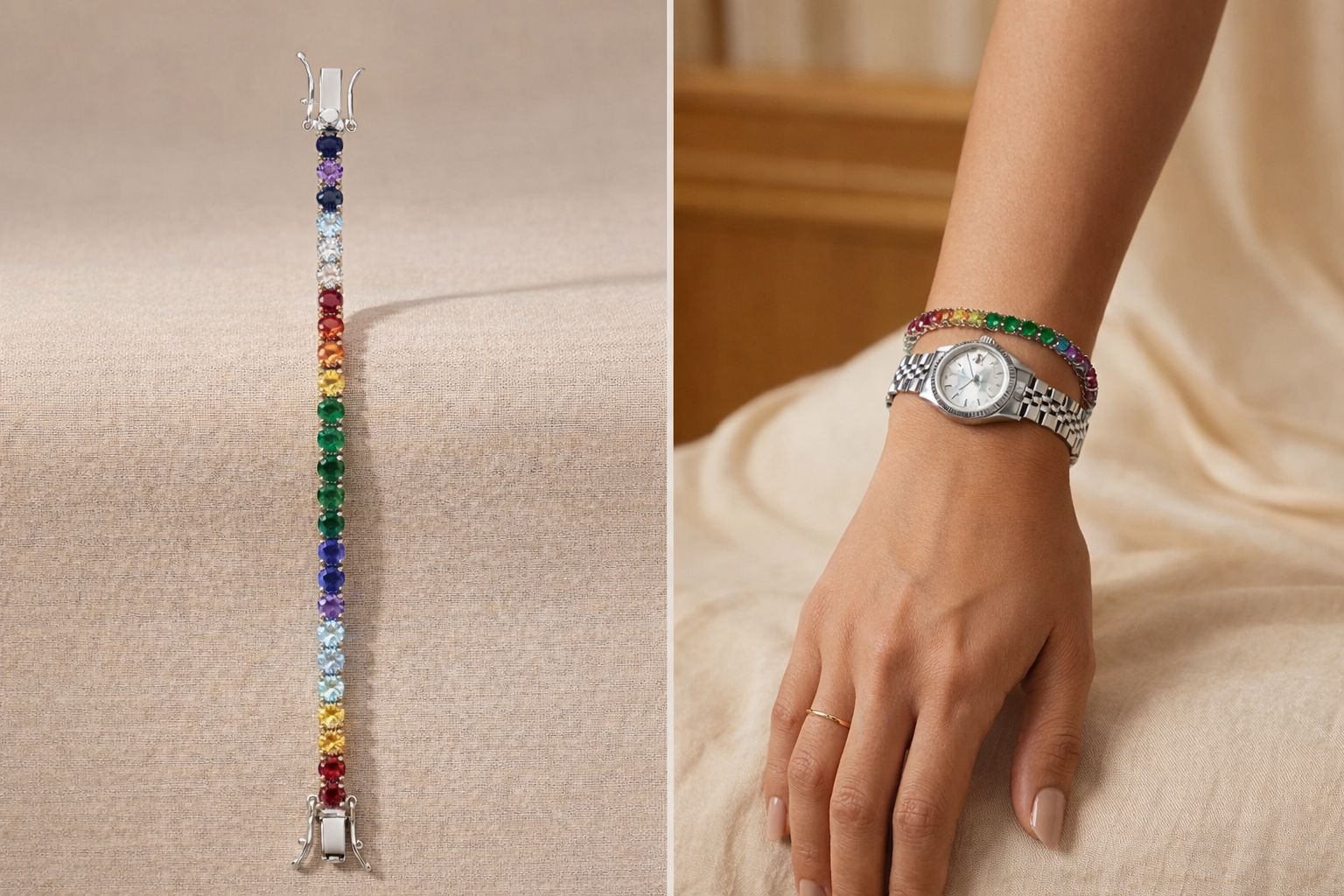 Rainbow Luxe Bracelet (Premium Collection)